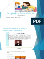 4to Lenguaje y Comunicación Ejercicios de Retroalimentación