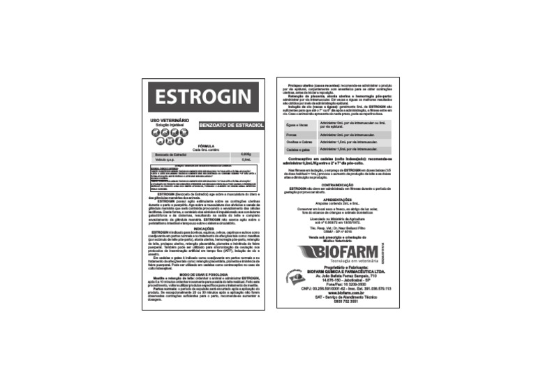 Estrogin | PDF | Leite | Gado