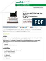 Solo Cotización: Electrocardiógrafo Cm1200 - Comen