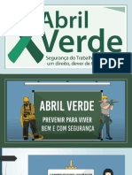 Campanha Abril Verde prevenção acidentes trabalho