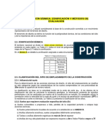 Zonificación - Influencia Del Suelo - Clasificacion de Las Construcciones