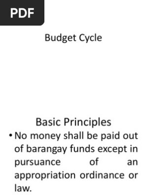 Budget Process