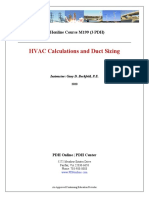 Hvac Calculations and Duct Sizing: Pdhonline Course M199 (3 PDH)