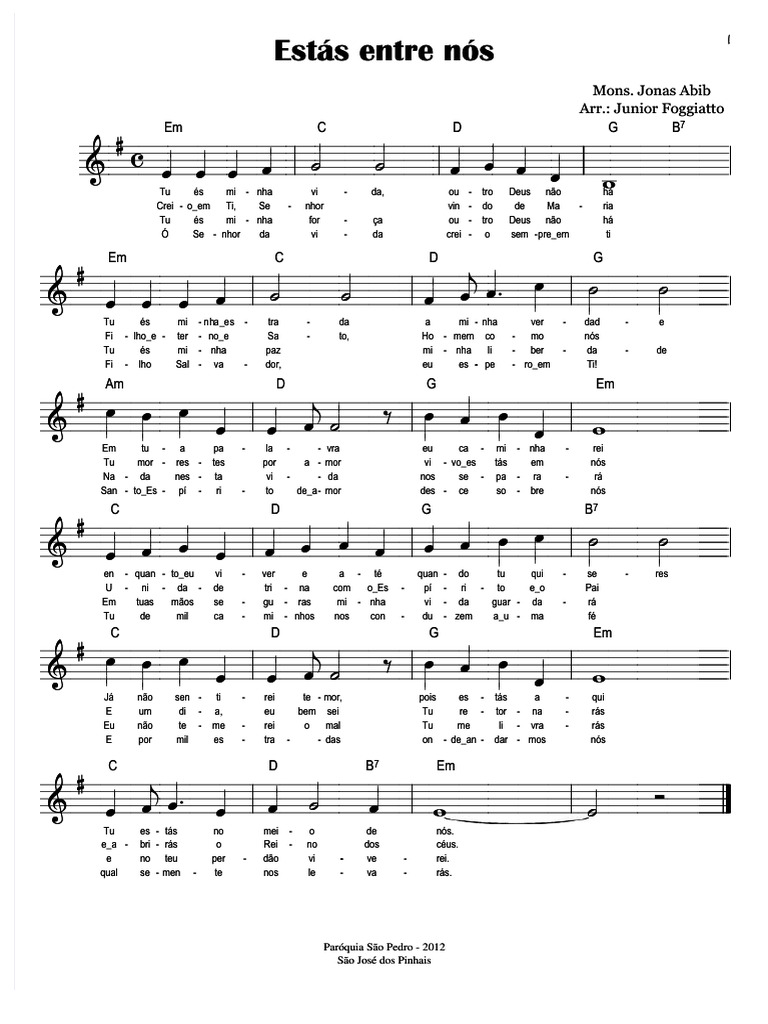 Letras da Canção 