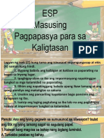 ESP Masusing Pagpapasya para Sa Kaligtasan