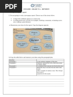 English - Grade Vi A - Revision Writing A Newspaper Report