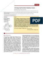 Jurnal Teknologi: Business Inteligence Technology Implimentation Readiness Factors