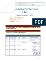 Rétro-Documenter Une IHM: Date: 21/12/2022 Validé: Non