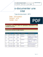 Rétro-Documenter Une IHM: Date: 22/12/2022 Validé: Non