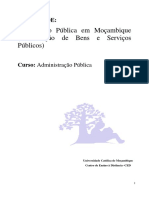 Contratação Pública em Moçambique (Planificação de Bens e Serviços Públicos)