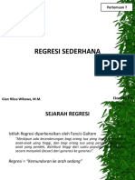 REGRESI SEDERHANA