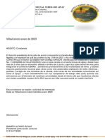 Villavicencio Enero de 2023: Junta D E Accion Comunal Vereda de Apiay