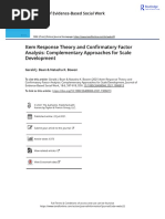 Item Response Theory and Confirmatory Factor Analysis: Complementary Approaches For Scale Development