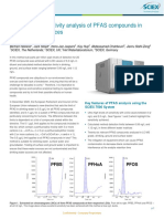An Ultra-High Sensitivity Analysis of PFAS Compounds in Multiple Water Sources