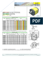 Unidirectional pump series XV technical data