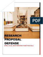Research Proposal Defense Sequence1