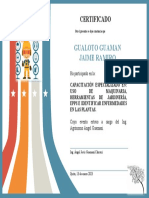 Certificado de Participación Capacitacion Gualoto