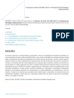 O Impacto Da Nova ISO 9001 - 2015 No Planejamento Estratégico Organizacional