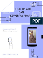 Produk Kreatif DAN Kewirausahaan