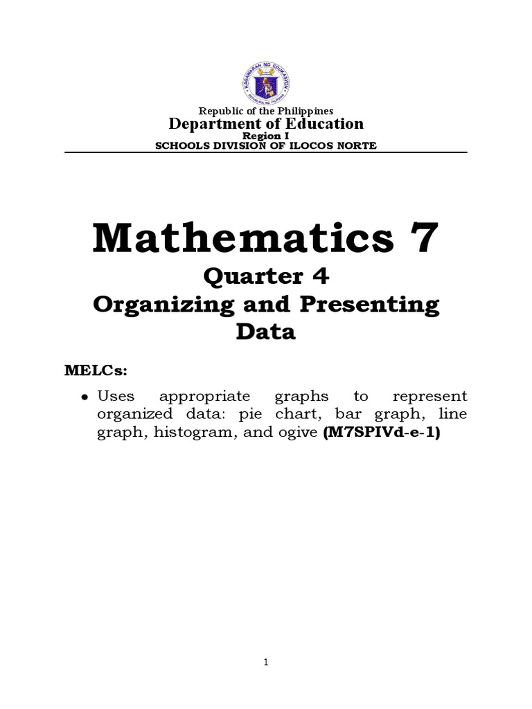 Math 7: Organizing & Presenting Data | PDF | Histogram