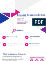 Business Research Method: Magister Management