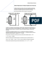El Voltaje de Circuito Abierto Representa El Voltaje Completo de La Fuente de Voltaje