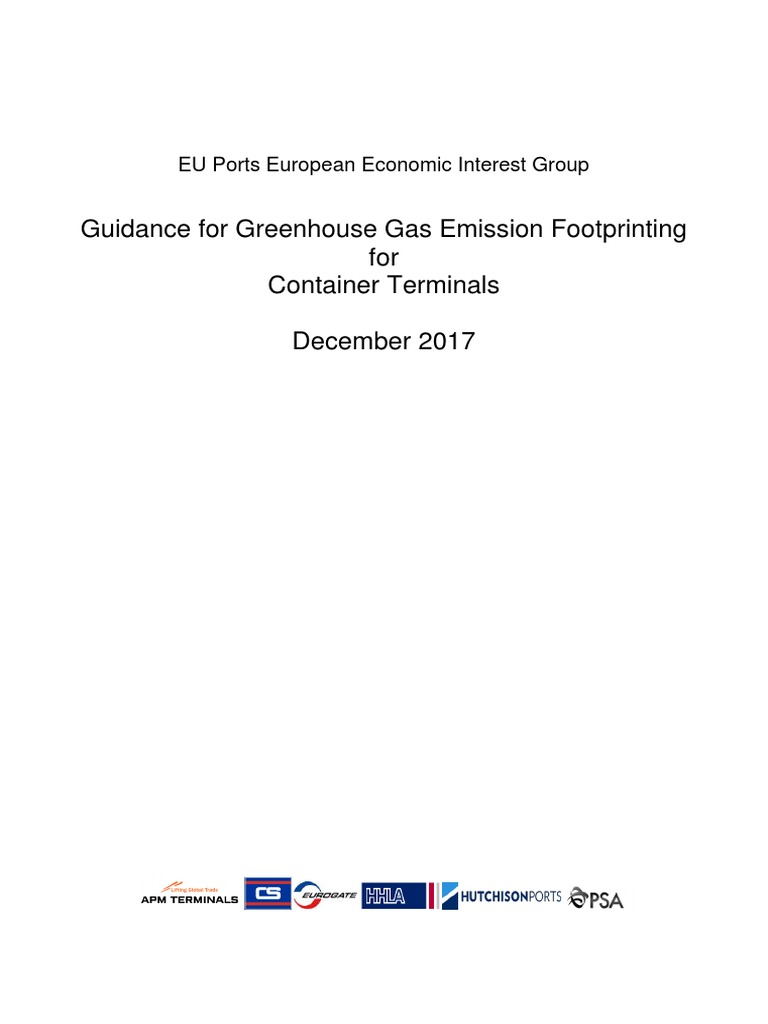 GHG Footprinting Guidelines for Terminals | PDF | Greenhouse Gas ...