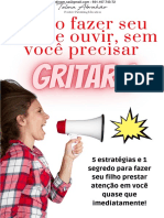 Como Fazer Seu Filho Te Ouvir, Sem Você Precisar