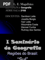 I Seminário de Geografia