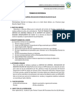 Terminos de Referencia: Servicio de Limpieza, Recoleccion de Residuos Solidos de Calles 1.-Ubicacion