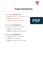 Past Papers Solving Plan: Week 17 (Starting Saturday 17/3)
