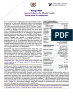 Bangladesh's Mental Health System Assessment