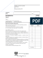 Mathematics 9758/01: Temasek Junior College, Singapore JC2 Preliminary Examination 2019