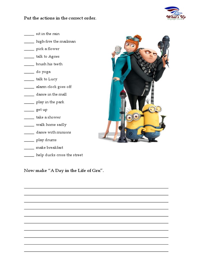 A Day in the Life of Gru | PDF | Home & Garden