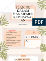 Planing Dalam Manajemen Keperawat AN: Sarjana Keperawatan 3A