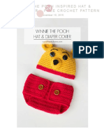 Winnie The Pooh Inspired Hat & Diaper Cover - Free Crochet Pattern