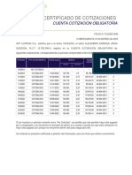 Certificado cotizaciones AFP