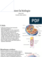 Proiect La Biologie: Clasaa9aD Paraschiv Seline Andreea