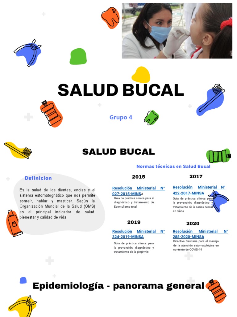 Salud Bucal Pdf Odontología Epidemiología