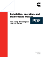 Installation, Operation, and Maintenance Manual: Fire Pump Drive Engine CFP15E Series
