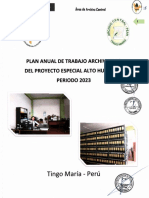 Plan Anual de Trabajo Archivistico Peah-2023