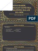 Kelompok V (Sewa Rahim, Peremajaan Genetika, Dan Kloning Dalam Islam