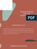 Dasar Hukum Politik Hukum Pidana: Diah Gustiniati, S.H., M.H