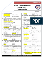 Mock Test - 133 (12 April 2023) Transmission of Heat