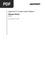 Opentext Release Notes: ™ Content Suite Platform