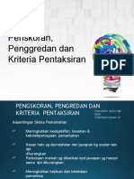 Topik 7 Penskoran, Penggredan Dan Kriteria Pentaksiran