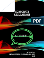 Corporate Regulations: 3 SEM Bcom Professional