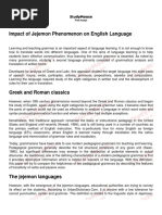 Impact of Jejemon Phenomenon On English Language