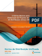 NDU 006 Critérios Básicos para Elaboração de Projetos de Redes de Distribuição Aéreas Urbanas Versão 6.0