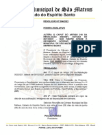 Resolução altera caput de artigo sobre regimento interno de câmara municipal